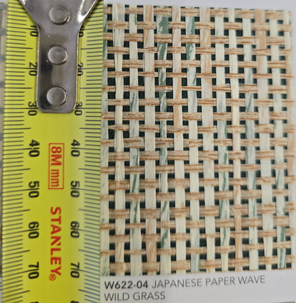 Japanese Paper Weave Wide Wallpaper - Wild Grass