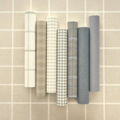 Herring Flow - Plain Wallpaper - Bleu Denim
