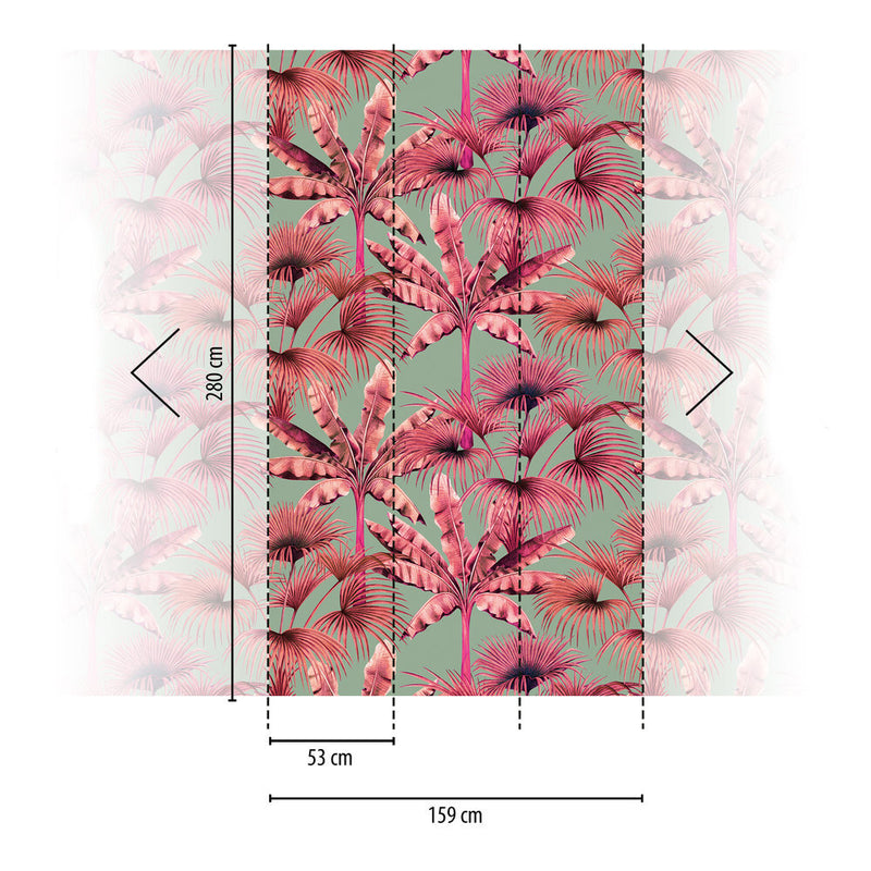 Miami Trees - Hybrid Wallpaper Mural
