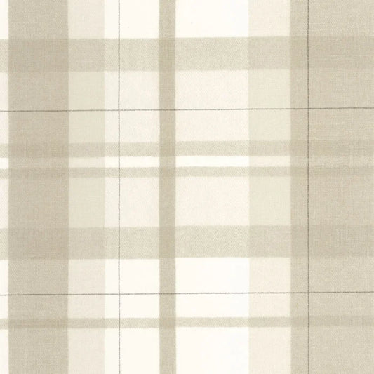 Tartan Touch Wallpaper - Beige Ficelle