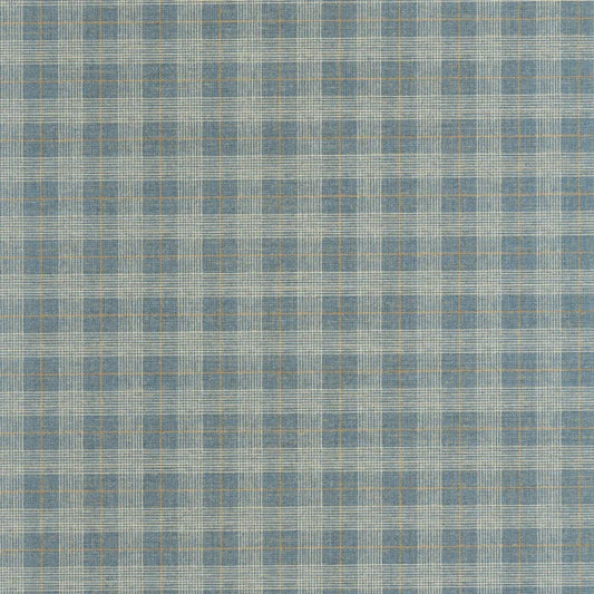 Fitting Room - Checks Wallpaper - Bleu Canard