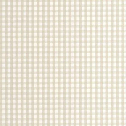 Gingham Charm Wallpaper - Beige Sable
