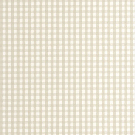 Gingham Charm Wallpaper - Beige Sable