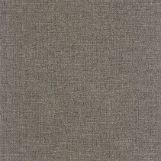 Flax - Plain Wallpaper - Noir Fusain