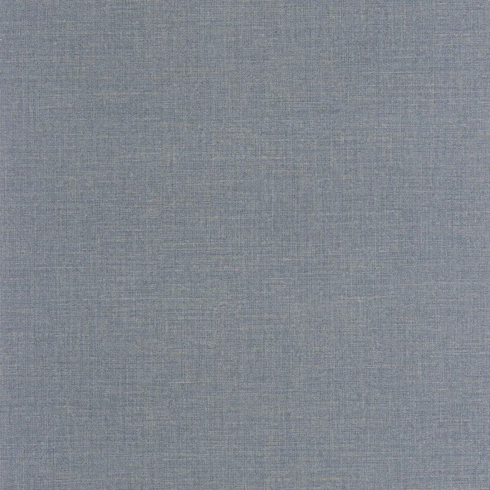 Flax - Plain Wallpaper - Bleu Denim
