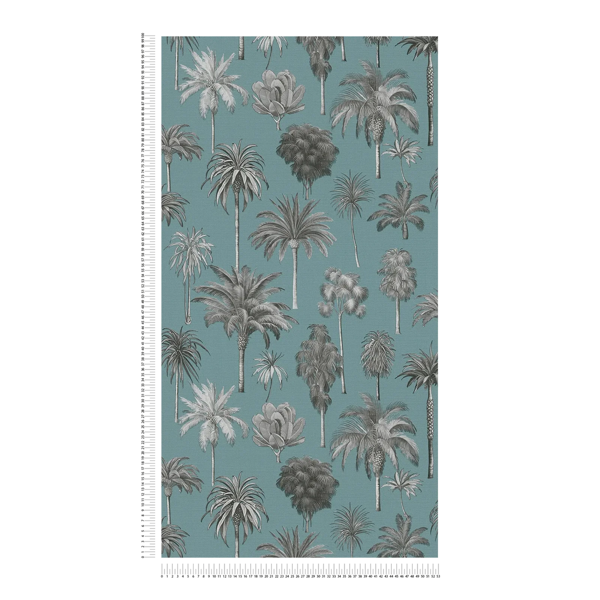 Riviera Palm Tree Wallpaper – Blue