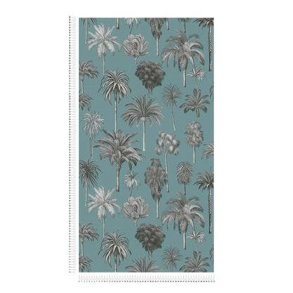Riviera Palm Tree Wallpaper – Blue