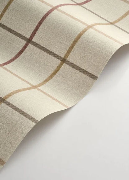 Smooth Grid Wallpaper - Burgundy
