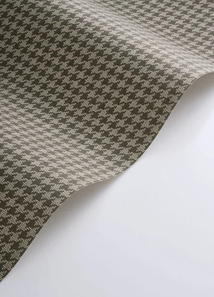 Houndstooth Wallpaper - Noir Fusain