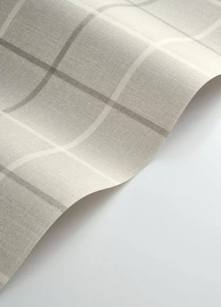 Sample - Smooth Grid Wallpaper - Gris Duvet