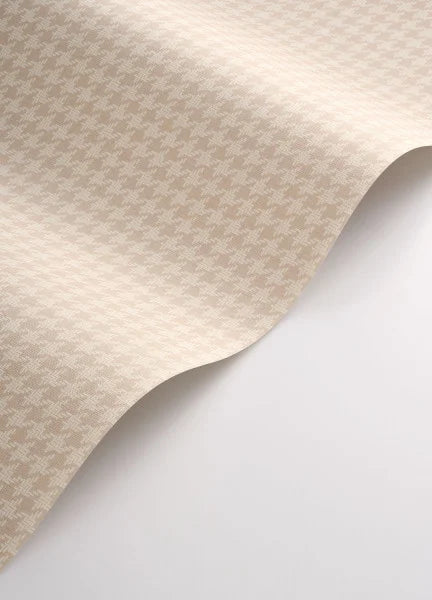 Sample - Houndstooth Wallpaper - Rose Poudre