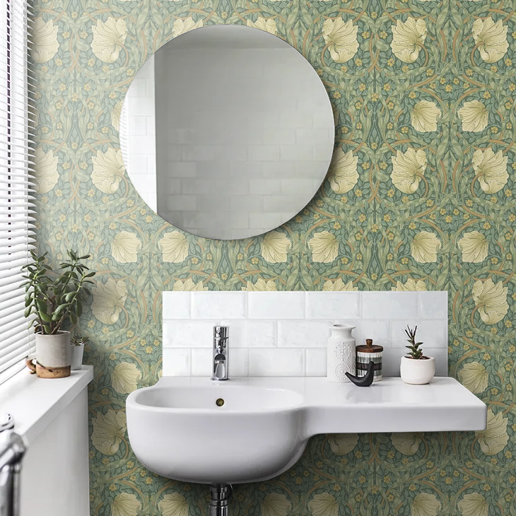 Pimpernel Wallpaper - Green