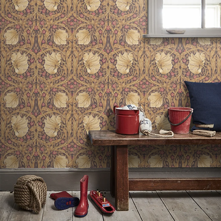 Pimpernel Wallpaper - Fig/Sisal