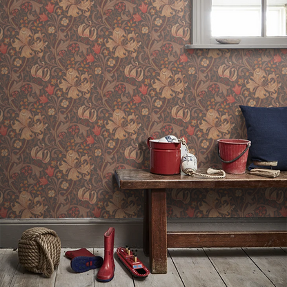 Golden Lily - Morris - Fig/Burnt Orange