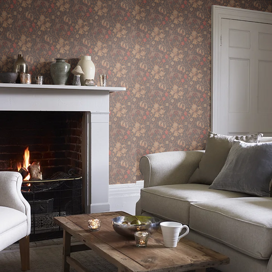 Golden Lily - Morris - Fig/Burnt Orange