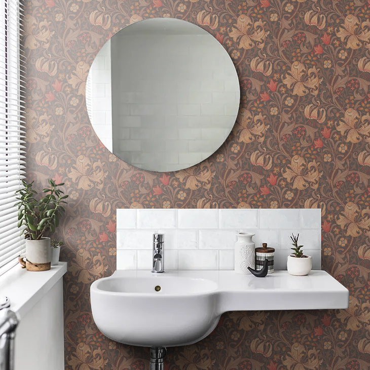 Golden Lily - Morris - Fig/Burnt Orange