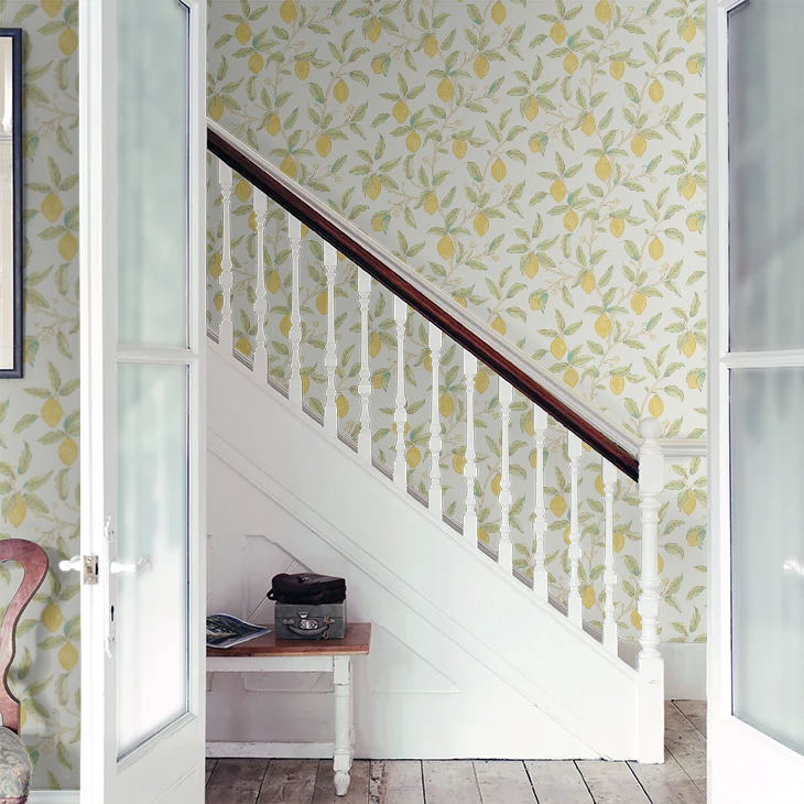 Lemon Tree by Morris Wallpaper - Bay Leaf