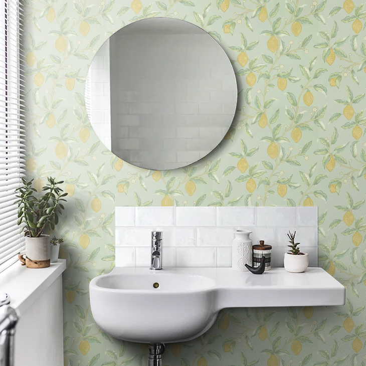 Lemon Tree by Morris Wallpaper - Sage