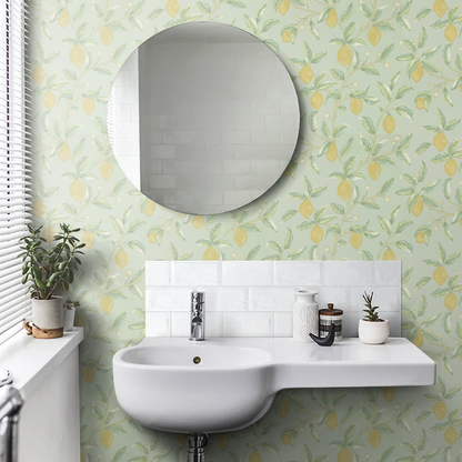 Lemon Tree by Morris Wallpaper - Sage
