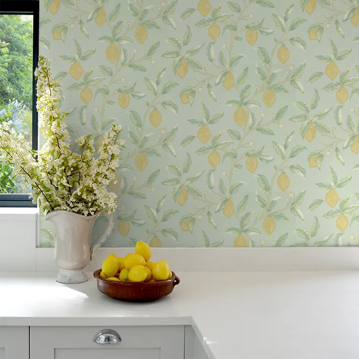 Lemon Tree by Morris Wallpaper - Sage
