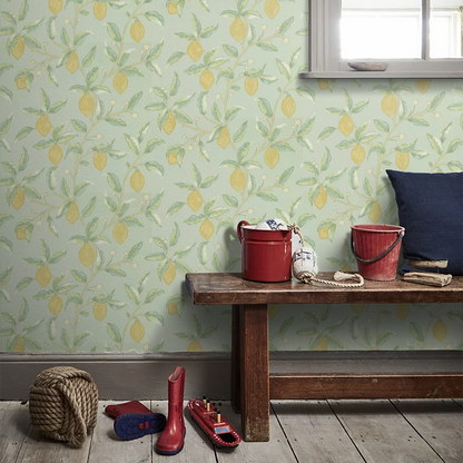 Lemon Tree by Morris Wallpaper - Sage