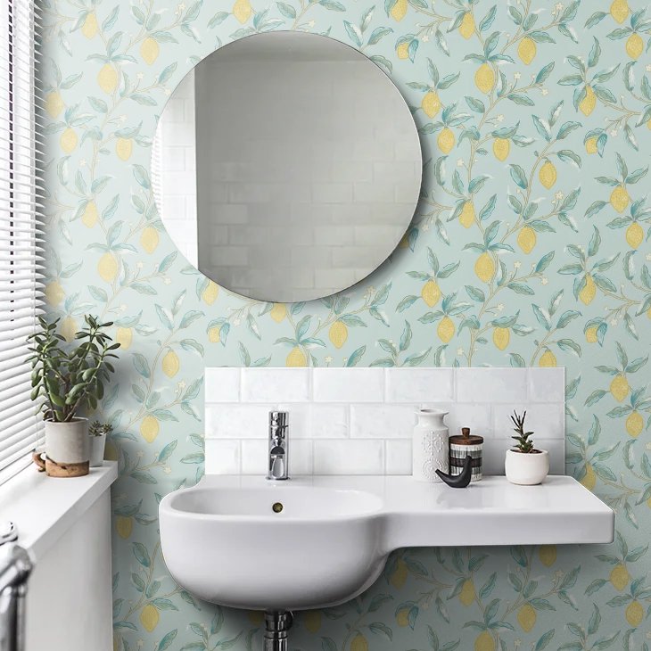 Lemon Tree by Morris Wallpaper - Wedgewood