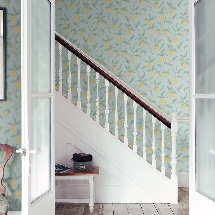 Lemon Tree by Morris Wallpaper - Wedgewood