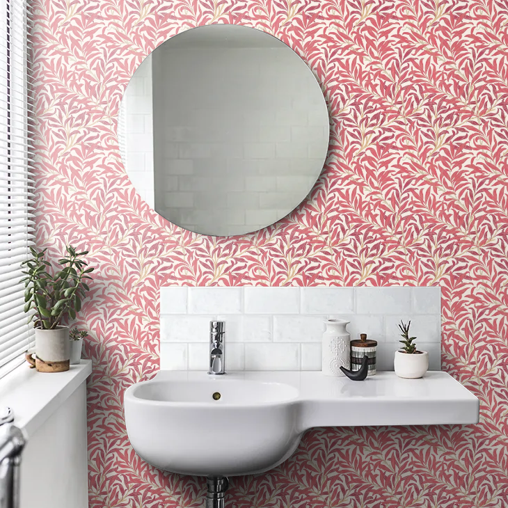 Willow Boughs Wallpaper - Morris - Madder/Claret