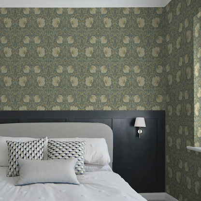 Pimpernel Wallpaper - Privet/Slate