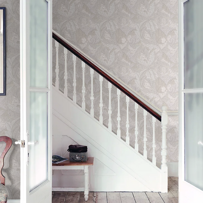 Acanthus by Morris Wallpaper - Ivory/Pearl
