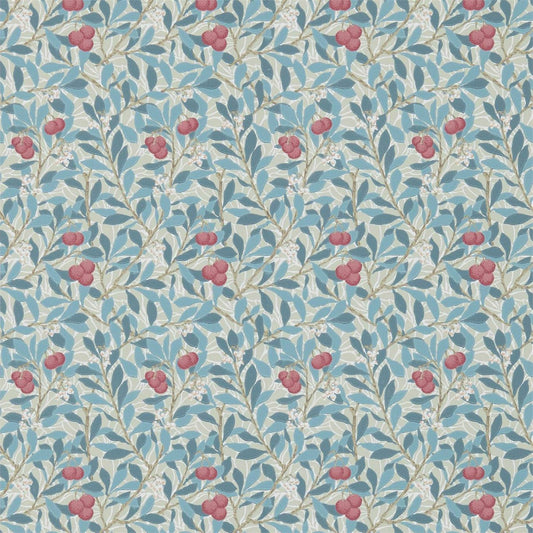 Arbutus by Morris Wallpaper - Woad/Russet