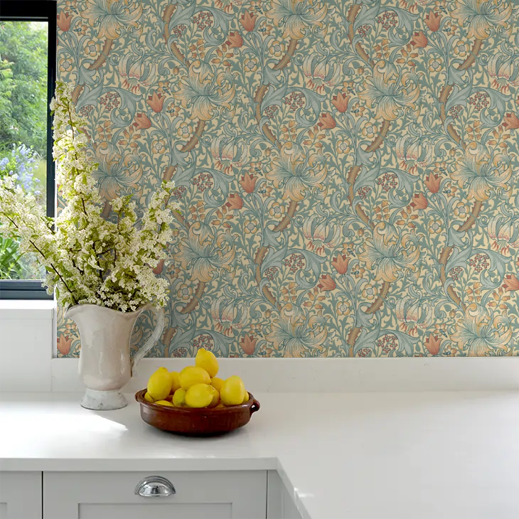 Golden Lily - Morris - Slate/Manilla