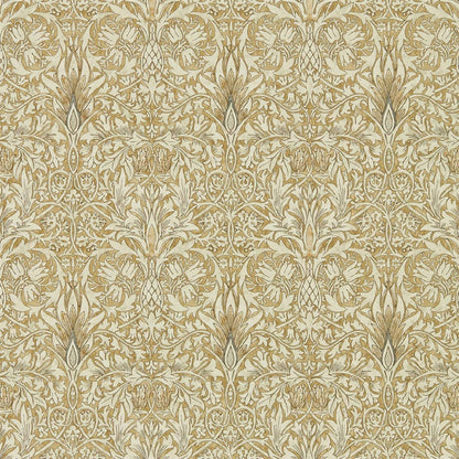 Snakeshead Wallpaper - Morris - Gold/Linen