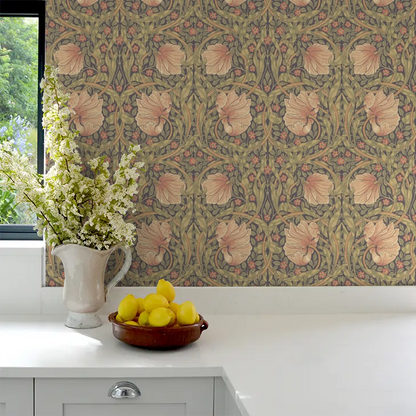 Pimpernel Wallpaper - Bullrush/Russet