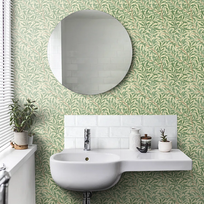 Willow Boughs Wallpaper - Morris - Green