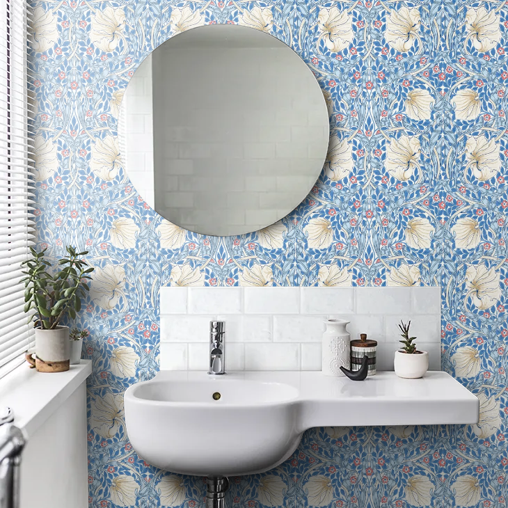 Pimpernel Wallpaper - Woad