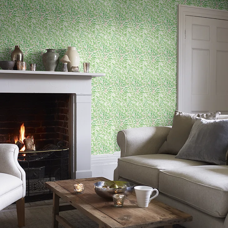 Willow Boughs Wallpaper - Morris - Leaf Green