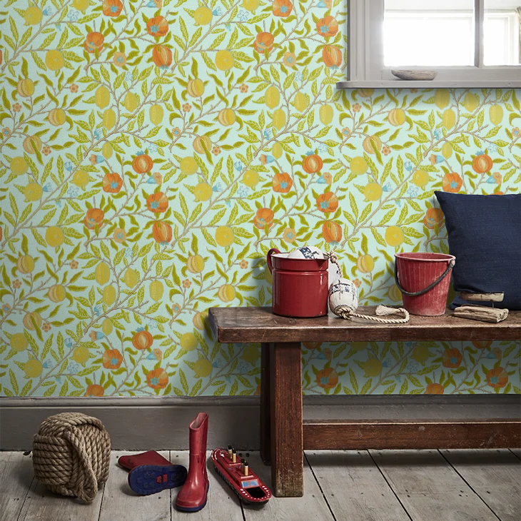 Fruit Wallpaper by William Morris - Sky