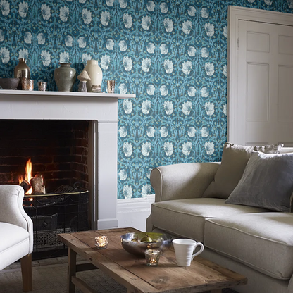 Pimpernel Wallpaper - Midnight/Opal