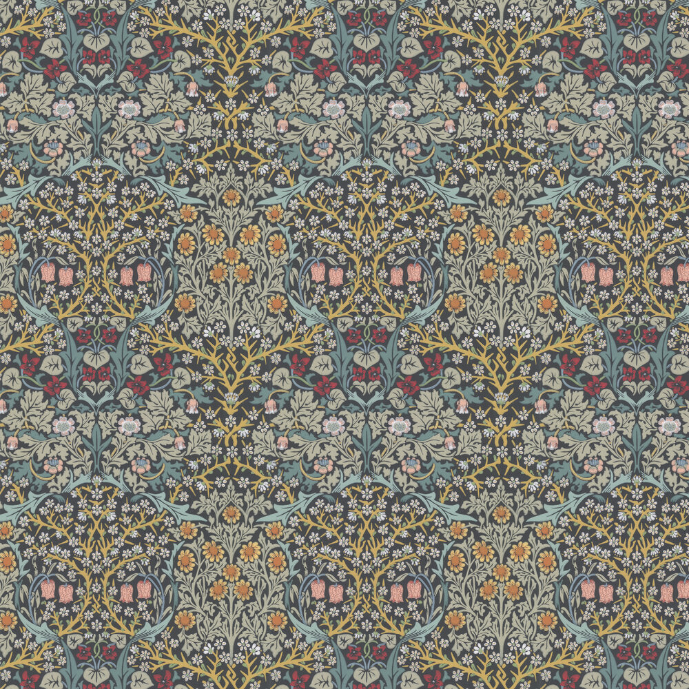 Blackthorn Wallpaper - Indigo