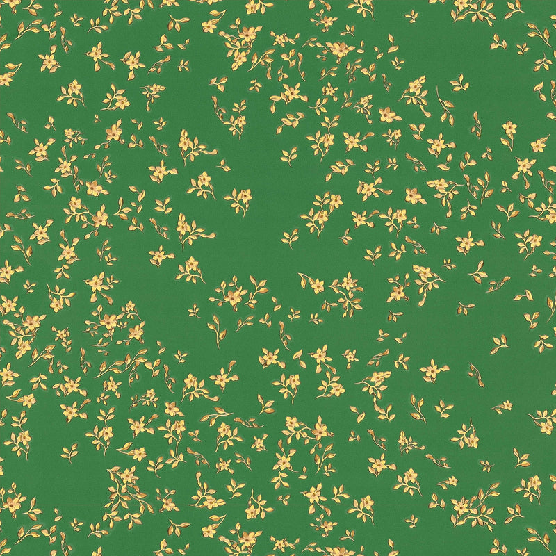 Sample - Versace Fall Wallpaper - Green/Gold/Yellow