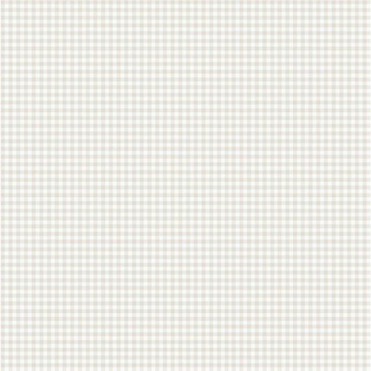 Lotta Gingham Wallpaper - White