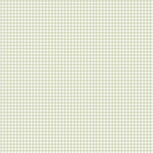Lotta Gingham Wallpaper - Green