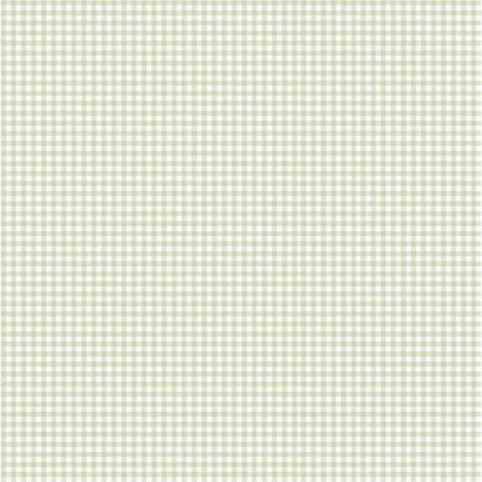 Sample - Lotta Gingham Wallpaper - Green