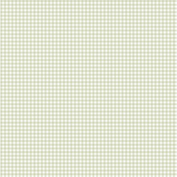 Sample - Lotta Gingham Wallpaper - Green