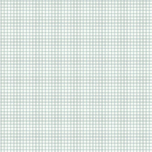 Lotta Gingham Wallpaper - Blue/White