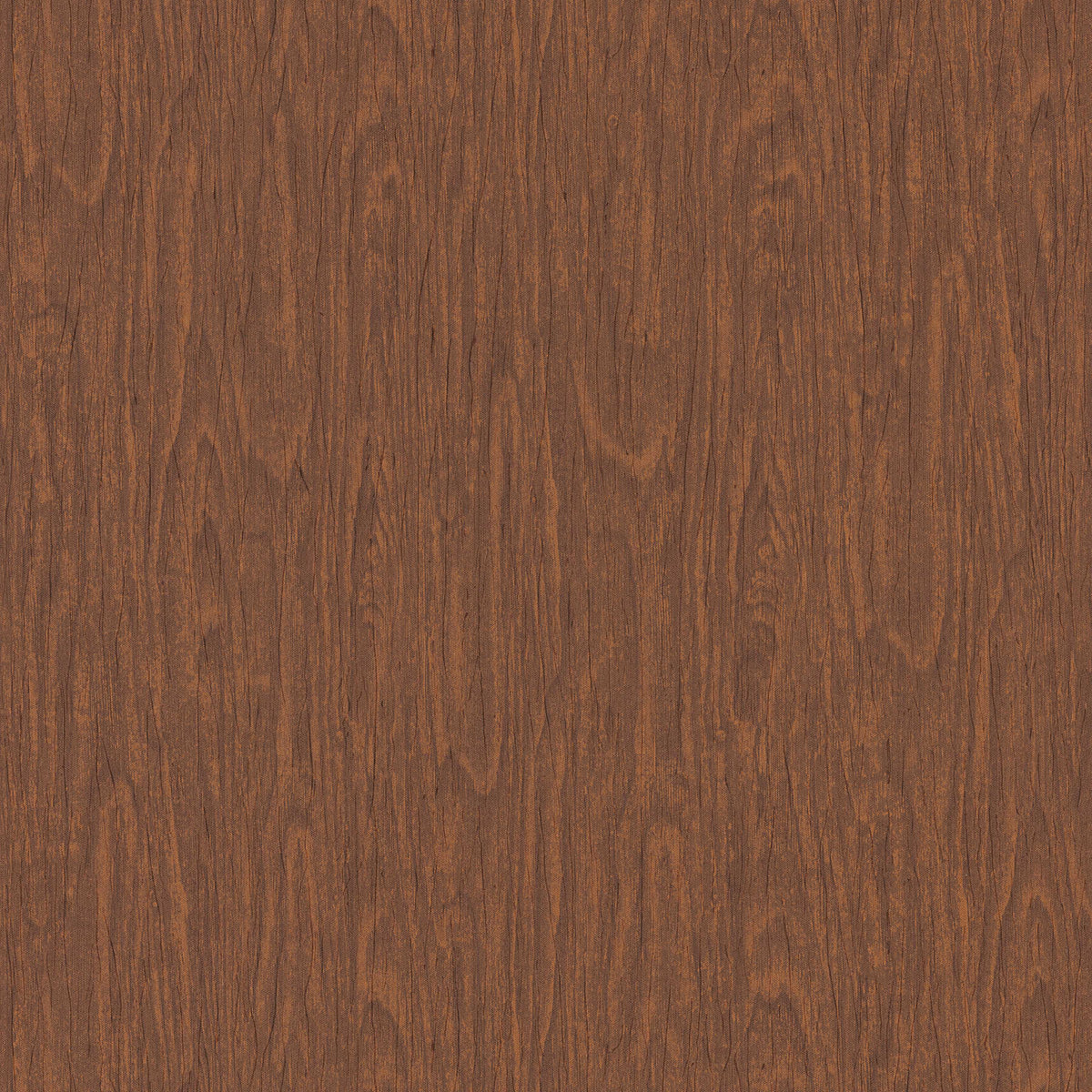 Sample - Versace Timber Wallpaper - Brown/Orange/Red
