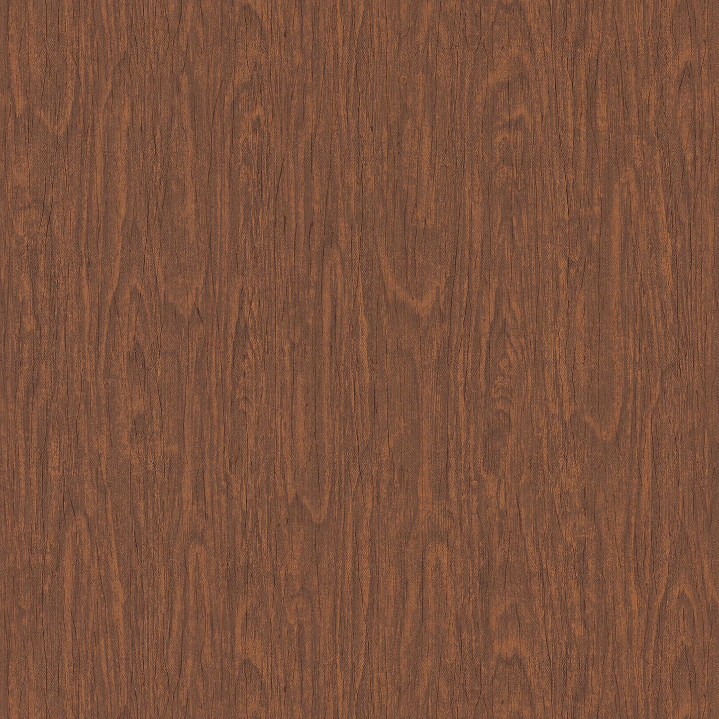 Sample - Versace Timber Wallpaper - Brown/Orange/Red