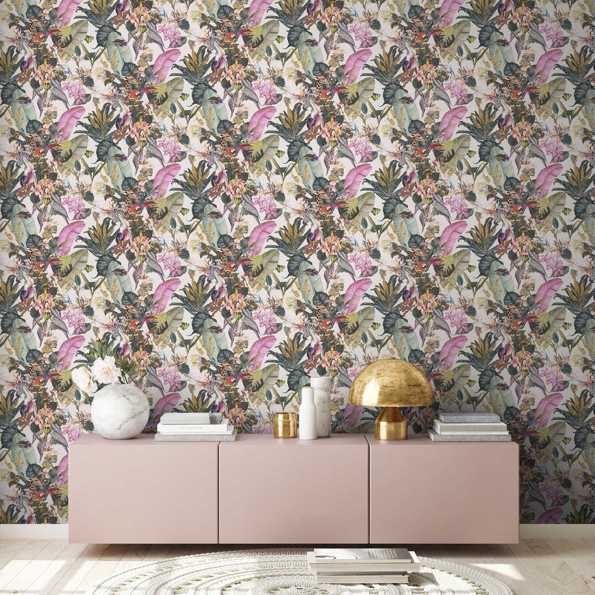 Tropical Dreams Wallpaper - Off-White