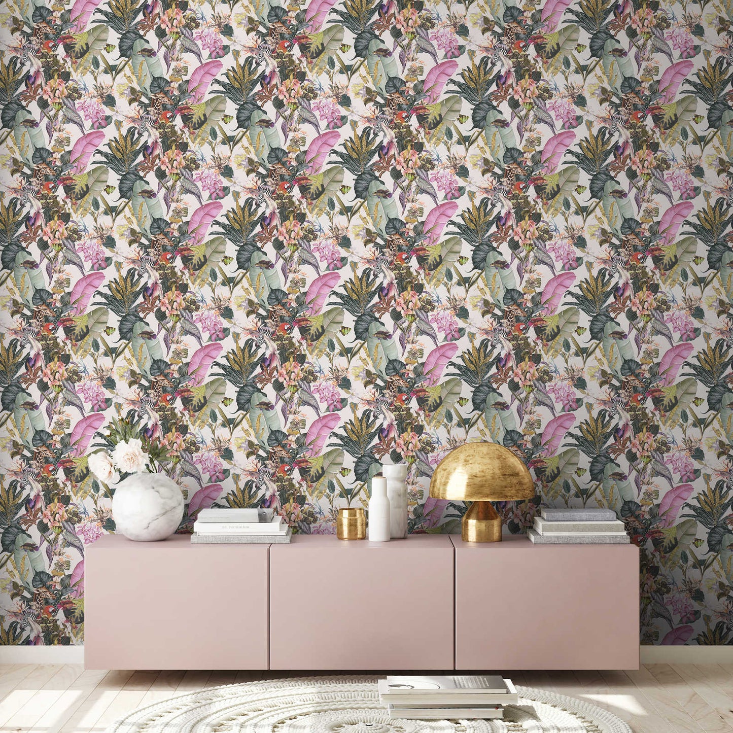 Tropical Dreams Wallpaper - Off-White